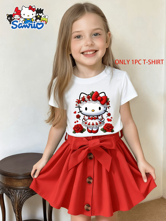 Girls' Hello Kitty Rose T-Shirt - Sweetheart Graphic – main product image