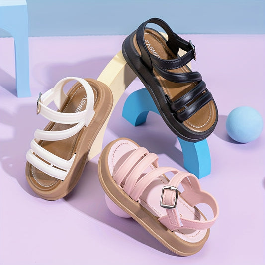 Girls Sandals - Comfort Fit – Black / Pink – main product image
