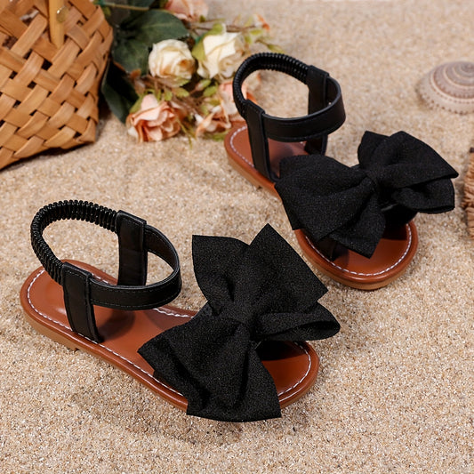 Girls Sandals - Comfort Fit – Black / White – main product image