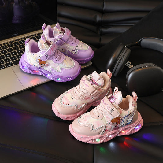Girls Sneakers - Breathable Mesh & Non-Slip Sole – main product image