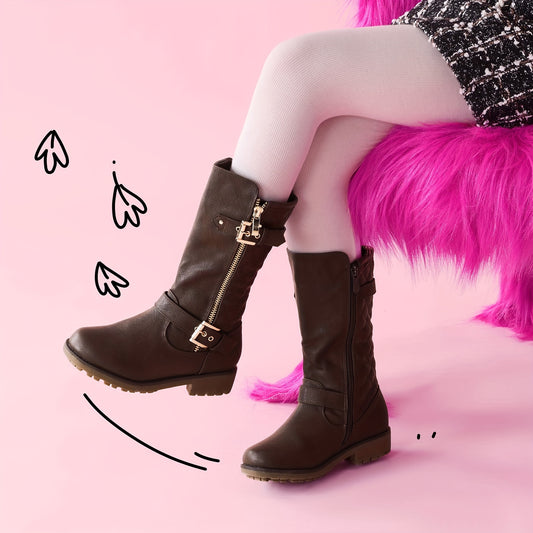 Girls Snow Boots - Non-Slip Sole & Plush Lined – main product image