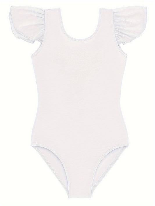 Girls Solid Color Leotard - Slim Fit – main product image