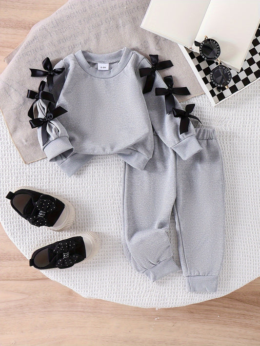 Girls' Solid Color Outfit Set - Fall – main product image