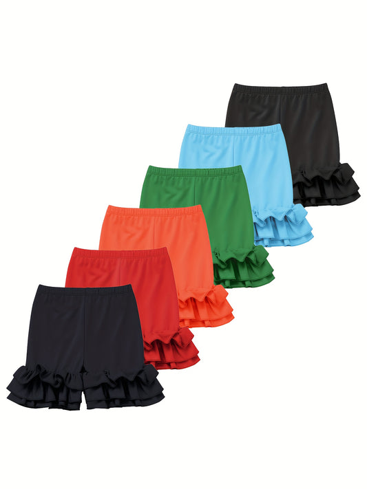 Girls' Solid Color Shorts - Summer 9189 – main product image