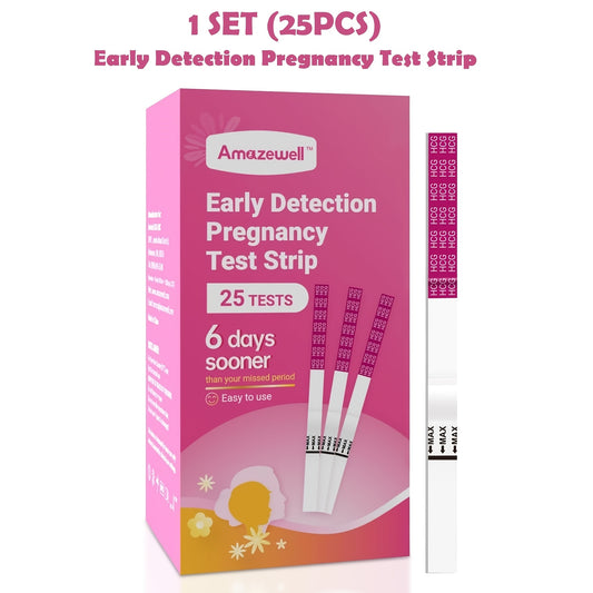 HCG Pregnancy Test Strips Kit - 25 50 or 100-Piece Home Test Options – main product image