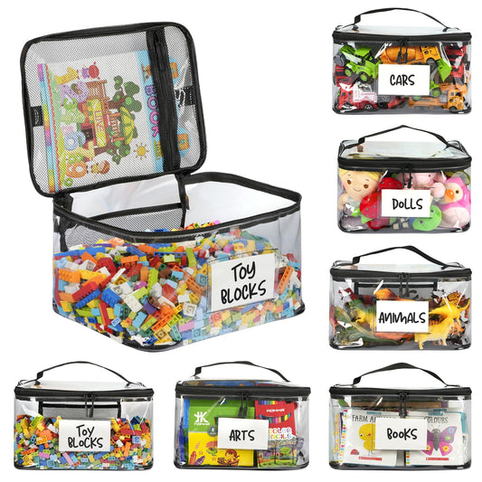 Household Storage Bags - 6-Pack Zippered Clear TPU – main product image
