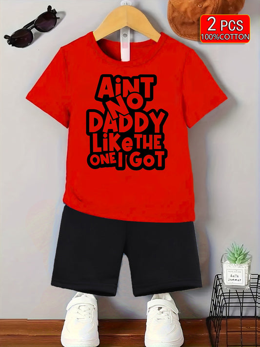 Kids' Casual Outfit Set - Short Sleeve – White option – main product image