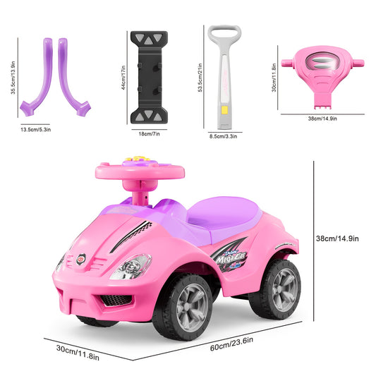 Kids' Ride-On Toy – 3-in-1 Kids Ride-On Push Car - Ride-on, walker and push-cart modes with – main product image