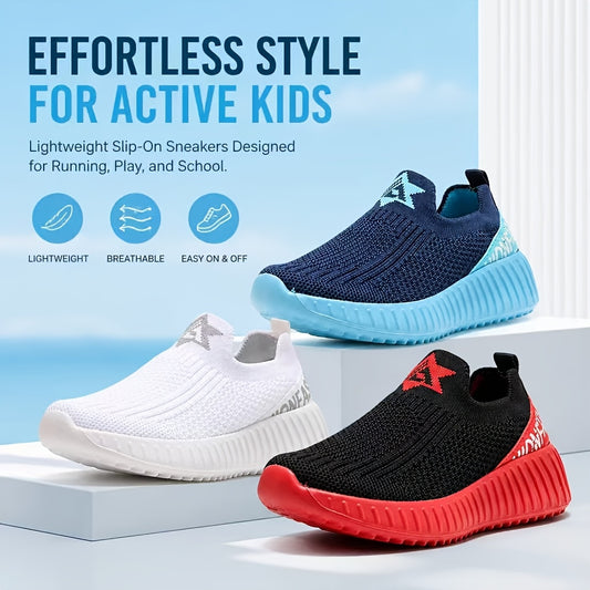 Kids' Running Shoes - Breathable Mesh & Cushioned Comfort – 3-Color Selection – main product image