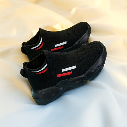 Kids' Running Shoes - Non-Slip Sole Lightweight for Active Days – Black option – main product image