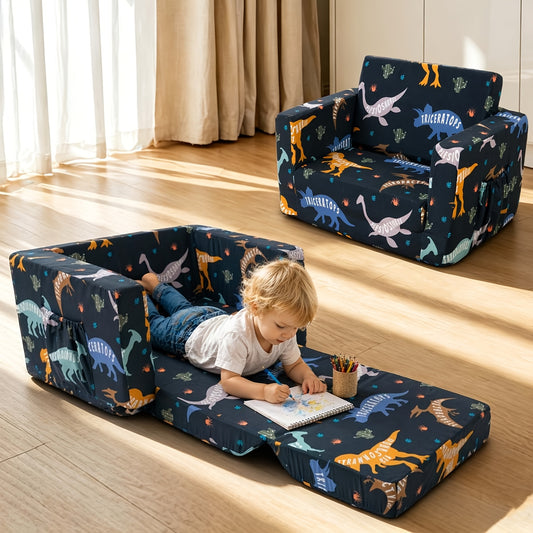 Kids Sofa Bed - Convertible Flip-Out Toddler Lounger – main product image