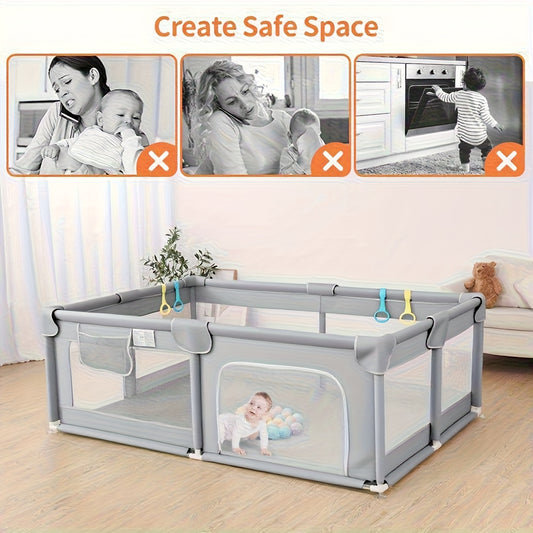 Large Breathable Mesh Baby Play Yard - Indoor and Outdoor Activity Space – main product image