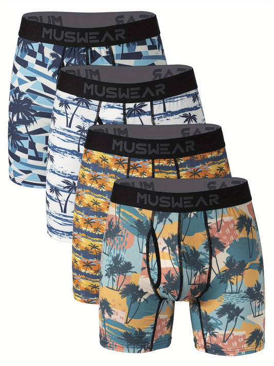 Men’s 4-Pack Boxer Briefs - Breathable Daily Comfort – 4pcs – main product image