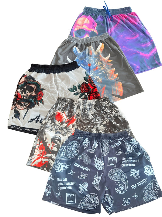 Men's Athletic Shorts - Stretch With Pockets – Black/Grey/blue/green/dark Polyester – Black option – main product image
