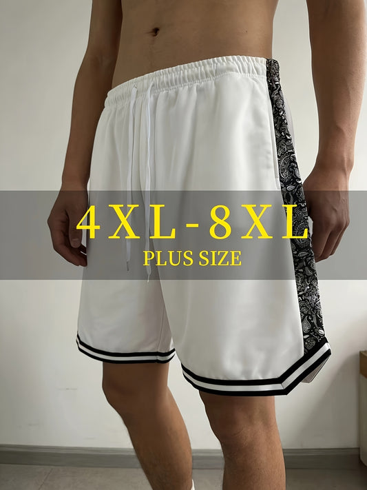 Men's Athletic Shorts - Stretch With Pockets – Black / White – Black option – main product image