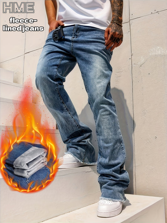 Men's Bootcut Jeans - Classic Wash Clean Finish – Deep Grey – main product image