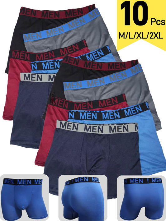 Men's Boxer Briefs - Breathable 10 Pack Essential – 10pcs – Navy option – main product image