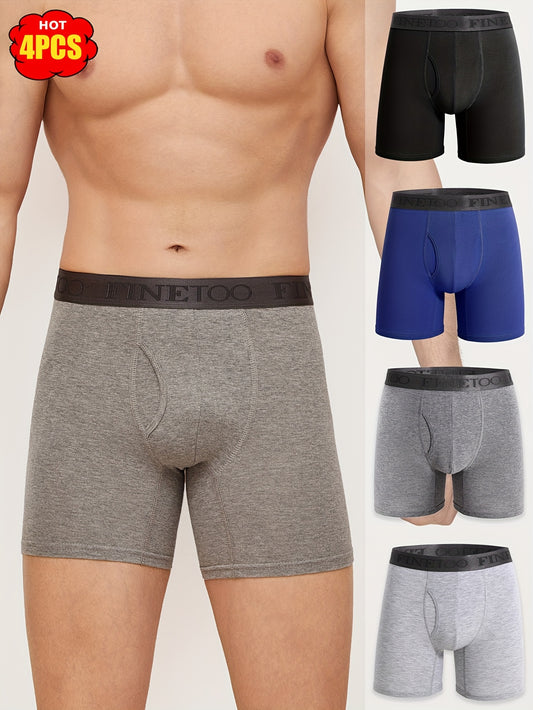 Men's Boxer Briefs - Breathable 4 Pack – Space Gray – Gray option – main product image