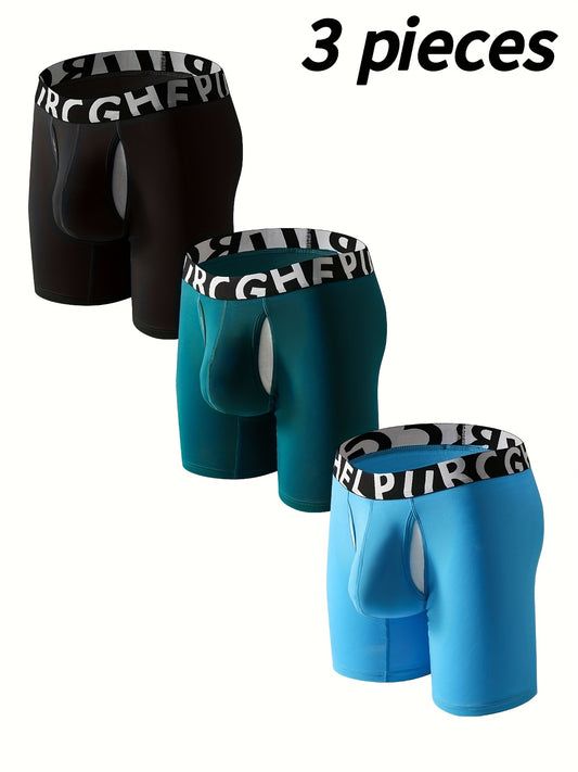 Men's Boxer Briefs - Moisture Wicking 3 Pack – Sizes M–XXL – main product image