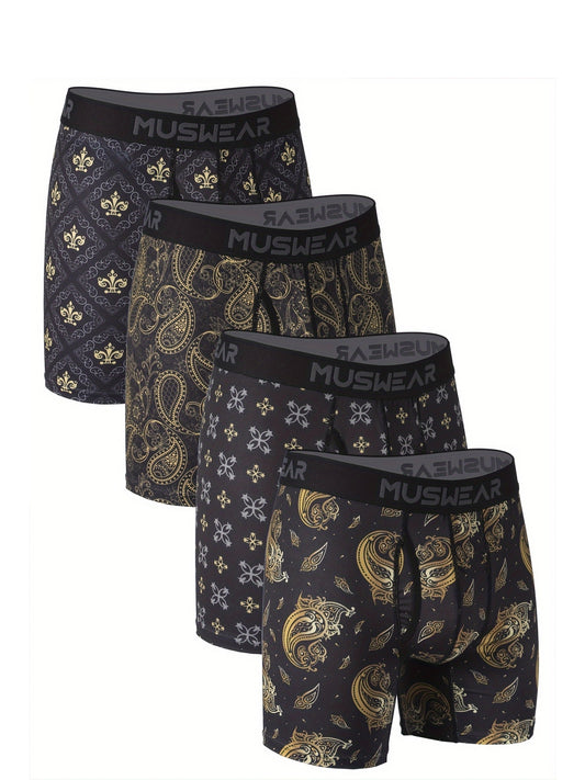 Men's Boxer Briefs - Moisture Wicking 4 Pack – 4pcs – main product image