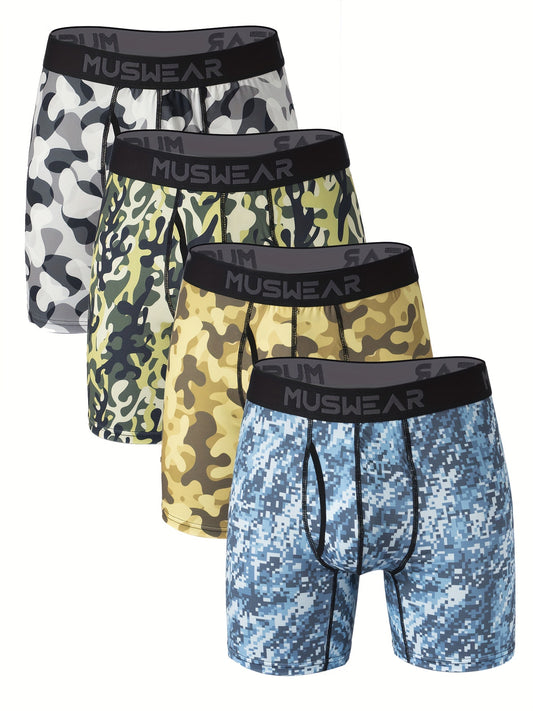 Men's Boxer Briefs - Moisture Wicking 4 Pack – MUS07 – main product image