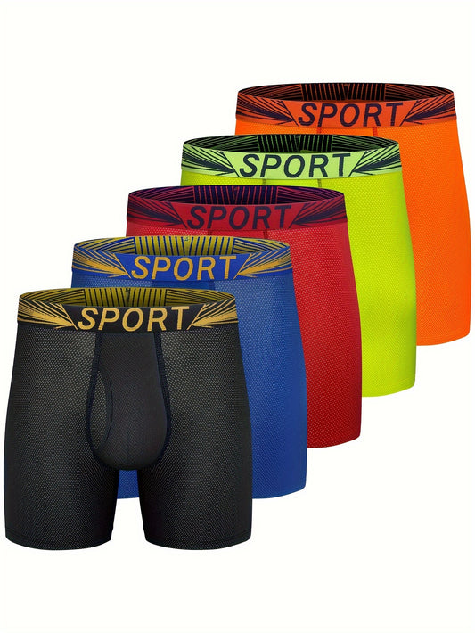Men's Boxer Briefs - Moisture Wicking 5 Pack – Sizes S–XXL – main product image