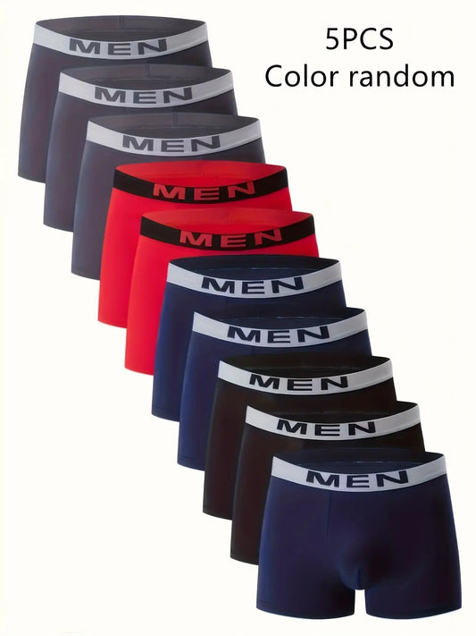 Men's Boxer Briefs - Printed 5 – 5PCS-Random mixed colors – main product image