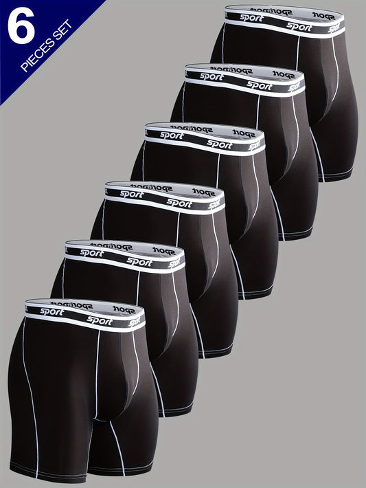 Men's Boxer Shorts - Breathable 6 Pack – White – White option – main product image