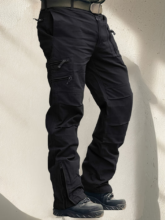 Men's Cargo Pants - Elastic Waist With Pockets – Sizes 30–40 – Khaki option – main product image