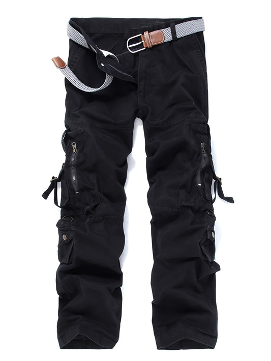 Men's Cargo Pants - Multi Pocket – 100% cotton – Khaki option – main product image