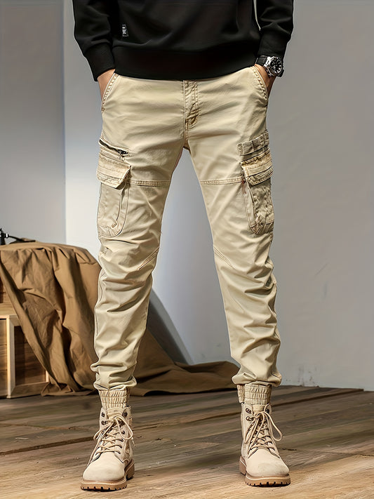 Men's Cargo Pants - Multi Pocket – Black – main product image