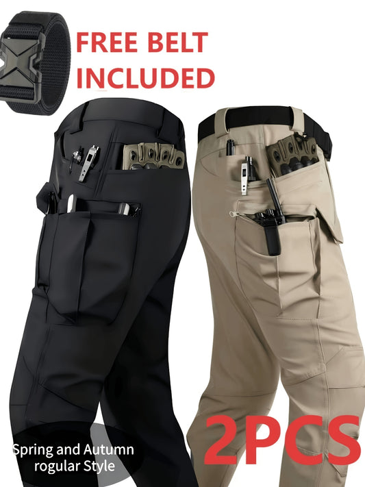 Men's Cargo Pants - Multi Pocket – Sizes M–XXXL – Black option – main product image