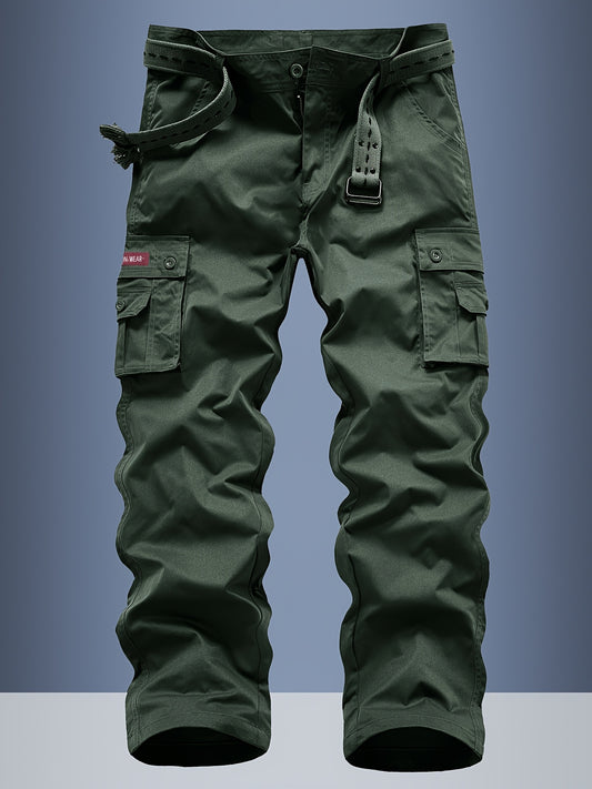 Men's Cargo Pants - Regular Fit With Pockets – Sizes 30–38 – Black option – main product image