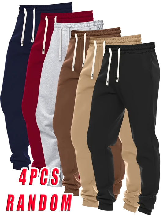 Men's Cargo Pants - Stretch With Pockets – 4PCS RANDOM Polyester – main product image