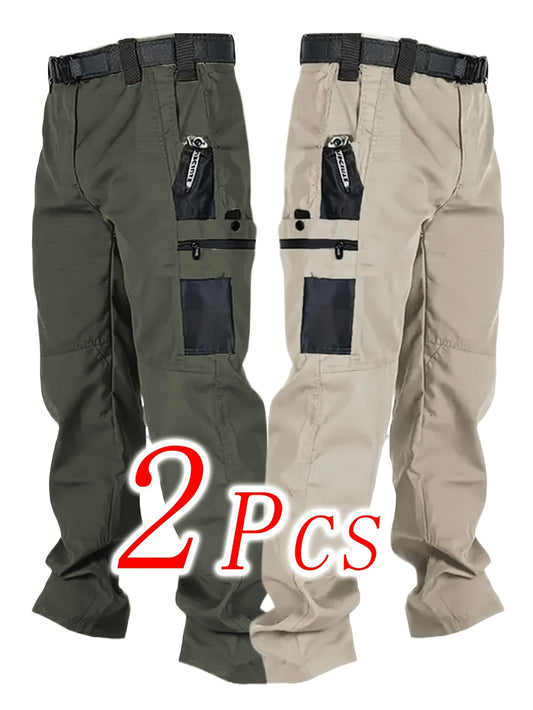 Men's Cargo Pants - Stretch With Pockets – 6-Color Selection – Grey option – main product image