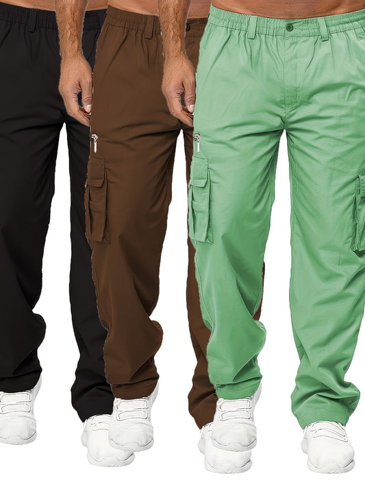 Men's Cargo Pants - Stretch With Pockets – 9-Color Selection – Black option – main product image