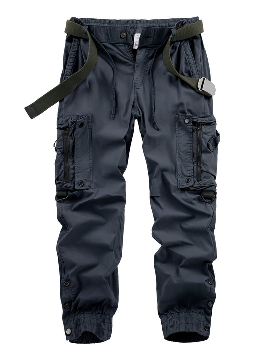 Men's Cargo Pants - Stretch With Pockets Workwear Style – green option – main product image