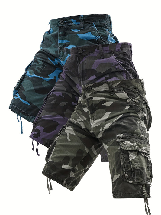 Men's Cargo Shorts - Multi Pocket – Sizes 1XL–6XL – Blue option – main product image