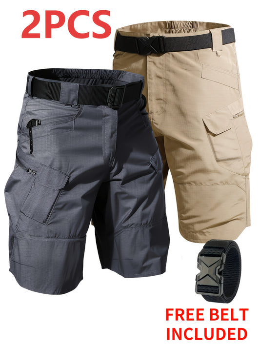 Men's Cargo Shorts - Quick Dry With Pockets – 10-Variant Selection – Black option – main product image