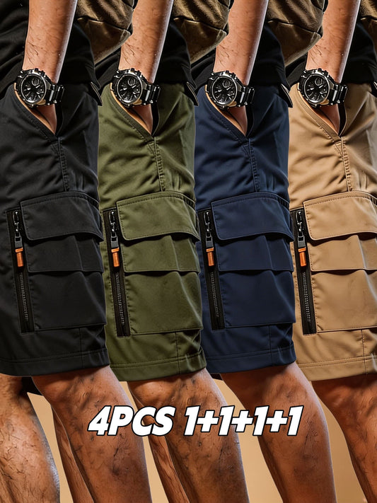 Men's Cargo Shorts - Quick Dry With Pockets – Sizes L–XXXL – Black option – main product image