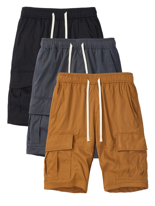 Men's Cargo Shorts - Stretch – Relaxed Fit – Black option – main product image