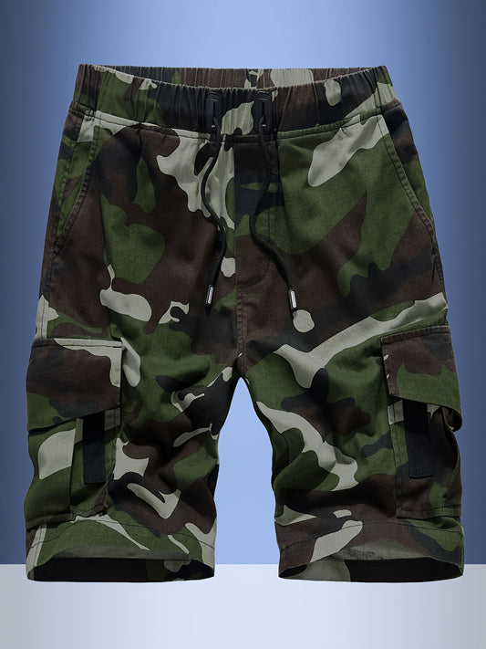 Men's Cargo Work Pants - Elastic Waist With Pockets – Khaki option – main product image