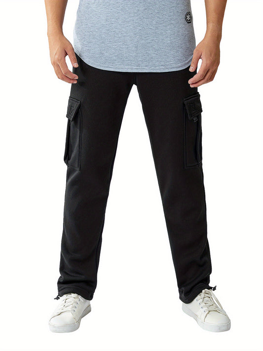 Men's Casual Pants - Elastic Waist – Black option – main product image