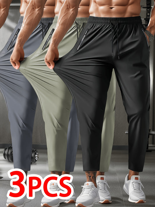 Men's Casual Pants - Quick Dry With Pockets – Regular Fit – black option – main product image