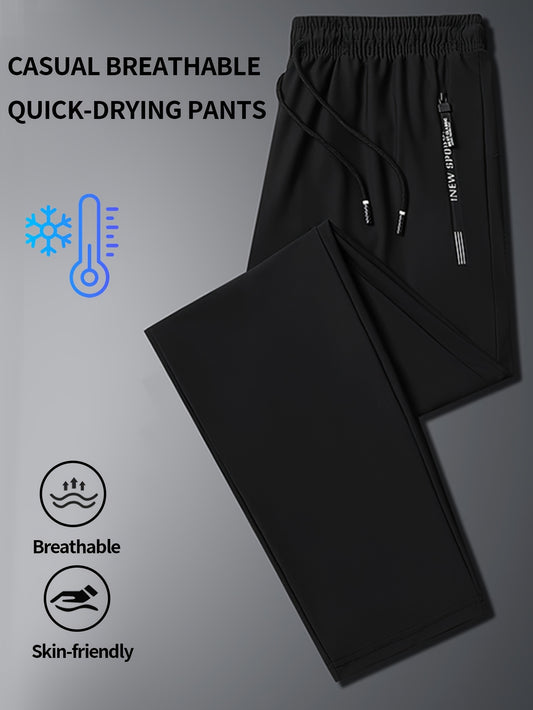 Men's Casual Pants - Stretch With Pockets Workwear Style – Black option – main product image