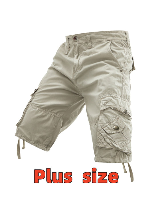 Men's Casual Shorts - Pocket Detail – Cyan / Khaki – main product image