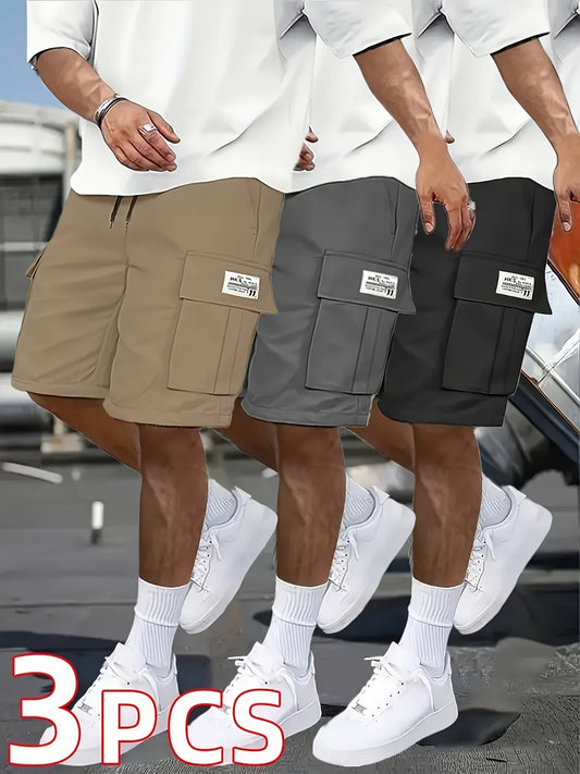 Men's Casual Shorts - Stretch Comfort – 25-Variant Selection – BLACK option – main product image