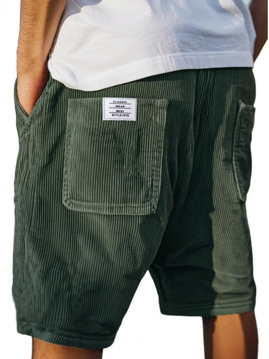 Men's Casual Shorts - Stretch With Pockets – Black – Black option – main product image