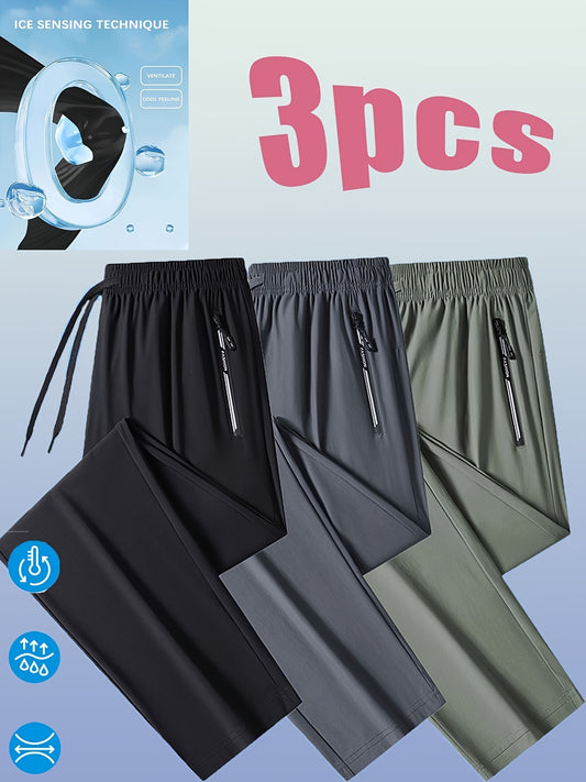 Men's Casual Trousers - Stretch – Relaxed Fit – Black option – main product image