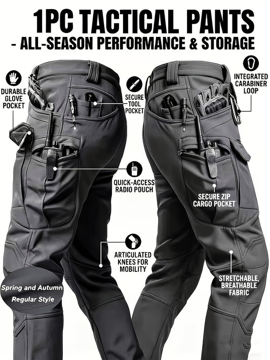 Men's Color C (with belt) Polyester Cargo Cargo Pants – main product image